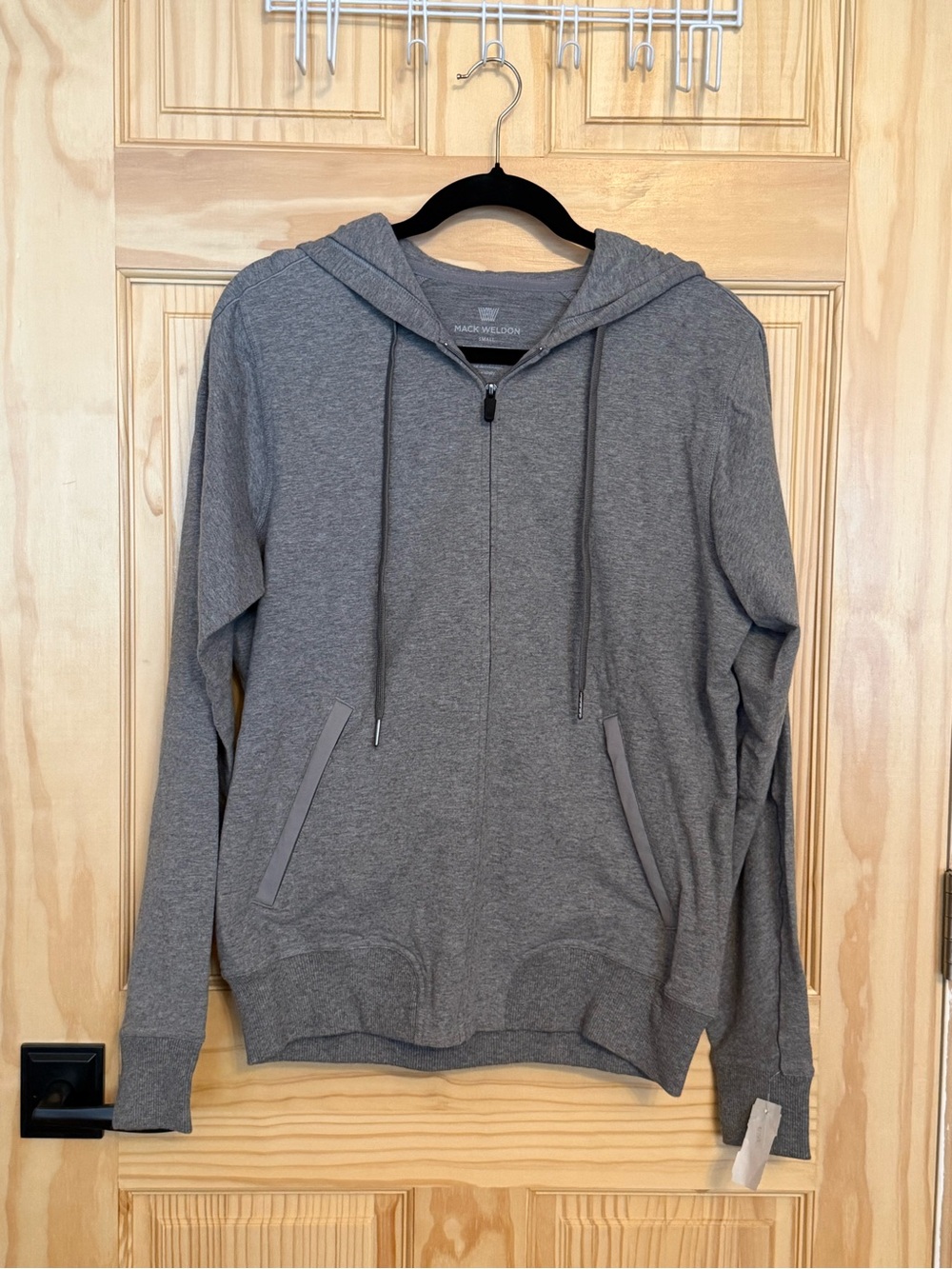 Mack Weldon Men's Heather Gray Zip-Up Hoodie